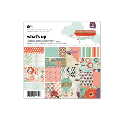 BasicGrey - Whats Up Collection - 6 x 6 Paper Pad