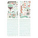BasicGrey - Whats Up Collection - Adhesive Chipboard - Shapes and Alphabets