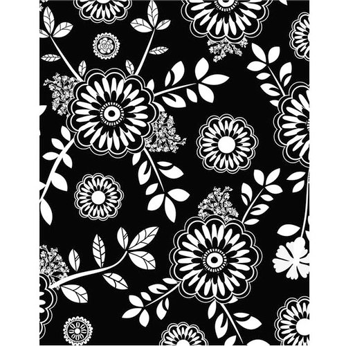 Hero Arts - BasicGrey - PBandJ Collection - Repositionable Rubber Stamps - Flower Table Cloth