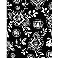 Hero Arts - BasicGrey - PBandJ Collection - Repositionable Rubber Stamps - Flower Table Cloth