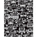 Hero Arts - BasicGrey - Knee Highs and Bow Ties Collection - Repositionable Rubber Stamps - Cars and Trucks Silhouette