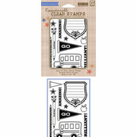 Hero Arts - BasicGrey - Oxford Collection - Poly Clear - Clear Acrylic Stamps - Brilliant