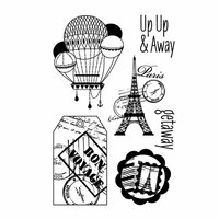 Hero Arts - BasicGrey - Whats Up Collection - Poly Clear - Clear Acrylic Stamps - Away