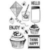 Hero Arts - BasicGrey - PBandJ Collection - Poly Clear - Clear Acrylic Stamps - Picnic