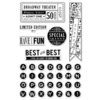 Hero Arts - BasicGrey - Clippings Collection - Poly Clear - Clear Acrylic Stamps - Best of the Best