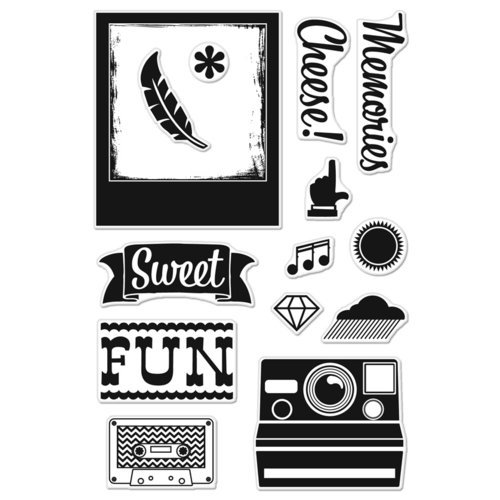 Hero Arts - BasicGrey - Hipster Collection - Poly Clear - Clear Acrylic Stamps - Cheese
