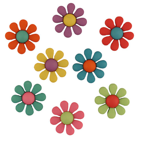 Buttons Galore and More - Embellishments - Funky Flowers