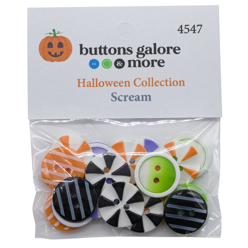 Buttons Galore and More - Embellishments - Button Theme Packs - Halloween - Scream