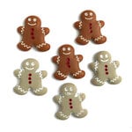 Buttons Galore and More - Embellishments - Button Theme Packs - Christmas - Gingerbread Cookies