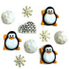 Buttons Galore and More - Embellishments - Button Theme Packs - Christmas - Penguin Pals