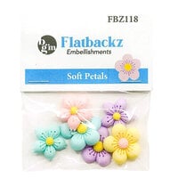 Buttons Galore and More - Flatbackz Collection - Embellishments - Soft Petals