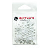 Buttons Galore and More - Half Pearlz Collection - Embellishments - Whites