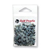 Buttons Galore and More - Half Pearlz Collection - Embellishments - Silver