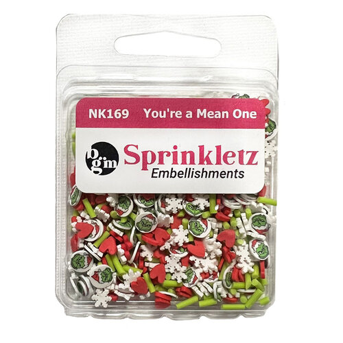 Buttons Galore and More - Sprinkletz Collection - Embellishments - You're a Mean One