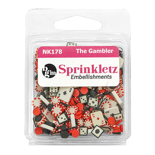 Buttons Galore and More - Sprinkletz Collection - Embellishments - The Gambler