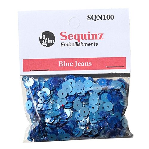 Buttons Galore and More - Sequinz Collection - Embellishments - Blue Jeans