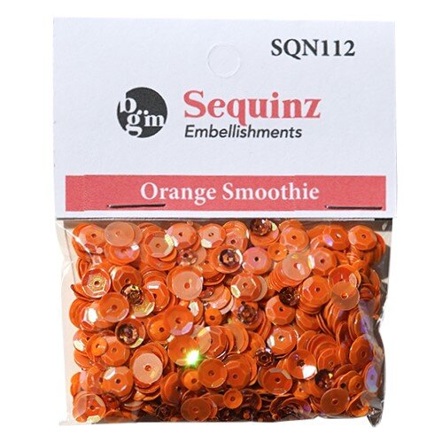 Buttons Galore and More - Sequinz Collection - Embellishments - Orange Smoothie