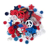 Buttons Galore And More - Patriotic Collection - Buttons - Patriotic Button Value Pack