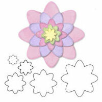 Bosskut - Personal Die Cutting Machine - Die Cutting Template - Design A Flower - Flowers 5 Sizes