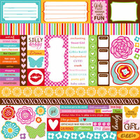 Bella Blvd - Flirty Collection - 12 x 12 Paper - Bits a Bella, CLEARANCE