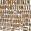 Bella Blvd - Camped Out Collection - 12 x 12 Alphabet Stickers - Carla Font - Mudpie