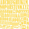 Bella Blvd - Plastino Collection - 12 x 12 Alphabet Stickers - Carla Font - Bell Pepper, CLEARANCE