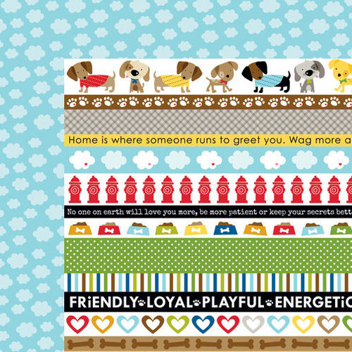 Bella Blvd - Rover Collection - 12 x 12 Double Sided Paper - Rover Borders