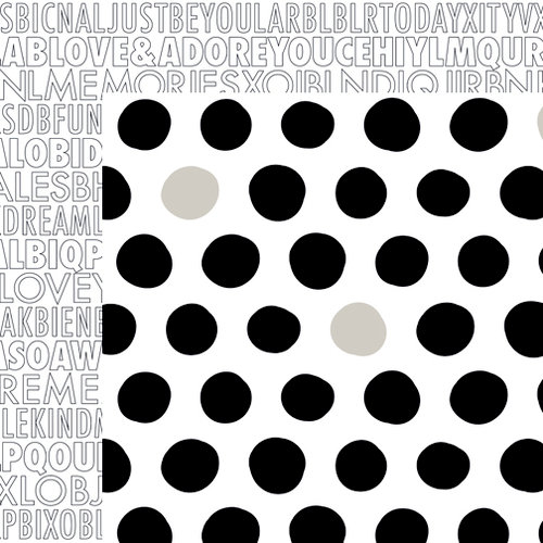Bella Blvd - Just Add Color Collection - 12 x 12 Double Sided Paper - Dotty