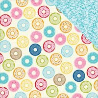 Bella Blvd - Family Frenzy Collection - 12 x 12 Double Sided Paper - Donut Day