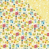 Bella Blvd - Family Frenzy Collection - 12 x 12 Double Sided Paper - Around the Block