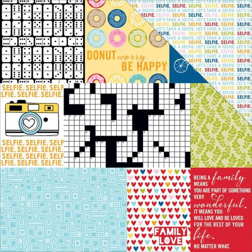 Bella Blvd - Family Frenzy Collection - 12 x 12 Double Sided Paper - Daily Details