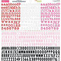Bella Blvd - Cardstock Stickers - Tiny Text Alphas - Wild Berries