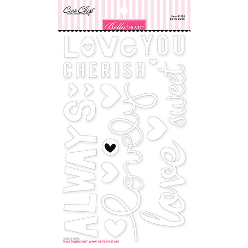 Bella Blvd - Ciao Chip - Self Adhesive Chipboard - Words - So In Love