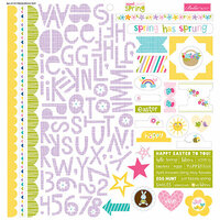 Bella Blvd - Sweet Sweet Spring Collection - 12 x 12 Cardstock Stickers - Treasures and Text