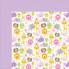 Bella Blvd - Sweet Baby Girl Collection - 12 x 12 Double Sided Paper - Sweet Safari