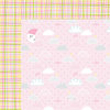 Bella Blvd - Sweet Baby Girl Collection - 12 x 12 Double Sided Paper - Just A Wink