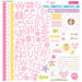 Bella Blvd - Sweet Baby Girl Collection - 12 x 12 Cardstock Stickers - Treasures and Text