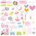 Bella Blvd - Sweet Baby Girl Collection - Die Cut Cardstock Pieces