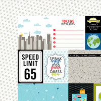 Bella Blvd - Lets Go Collection - 12 x 12 Double Sided Paper - Daily Details