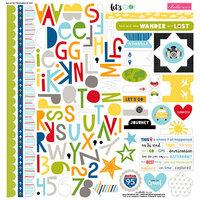 Bella Blvd - Lets Go Collection - 12 x 12 Cardstock Stickers - Treasures and Text