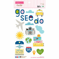 Bella Blvd - Lets Go Collection - Ciao Chip - Self Adhesive Chipboard - Icons