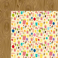 Bella Blvd - The Zoo Crew Collection - 12 x 12 Double Sided Paper - Snack Time