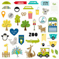 Bella Blvd - The Zoo Crew Collection - Die Cut Cardstock Pieces