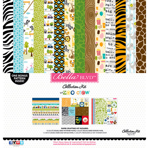 Bella Blvd - The Zoo Crew Collection - 12 x 12 Collection Kit