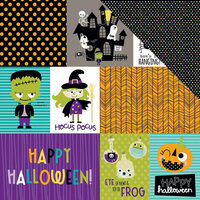 Bella Blvd - Spooktacular Collection - Halloween - 12 x 12 Double Sided Paper - Daily Details