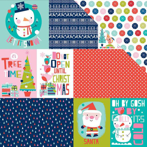 Bella Blvd - Holly Jolly Christmas Collection - 12 x 12 Double Sided Paper - Daily Details