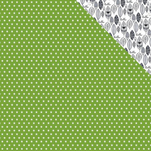 Bella Blvd - Oh My Stars Collection - 12 x 12 Double Sided Paper - Guacamole Stars