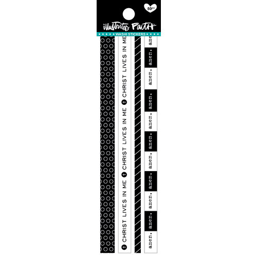 Bella Blvd - Illustrated Faith - Basics Collection - Washi Stickers - Black and White