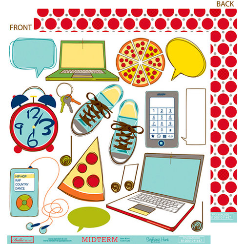 Bella Blvd - Midterm Collection - 12 x 12 Double Sided Paper - Cute Cuts