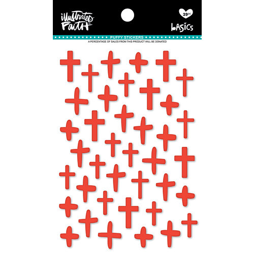 Bella Blvd - Illustrated Faith - Puffy Stickers - Crosses - Apple of My Eye